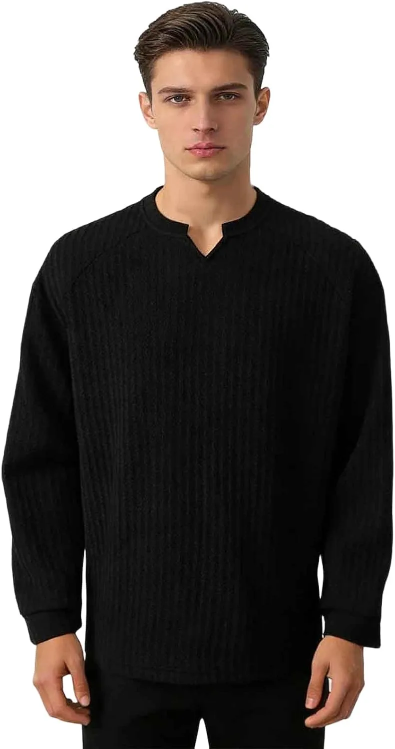 Футболка с длинным рукавом Cambkatl Fashion Textured для мужчин — легкая свободная майка с V-образным вырезом
Футболка с длинным рукавом Cambkatl Fashion Textured для мужчин — легкая свободная майка с V-образным вырезом