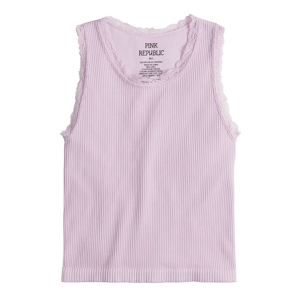 Бесшовная майка Pink Republic для девочек 7–18 лет обычного размера и размера плюс, цвет Lavender
Бесшовная майка Pink Republic для девочек 7–18 лет обычного размера и размера плюс, цвет Lavender