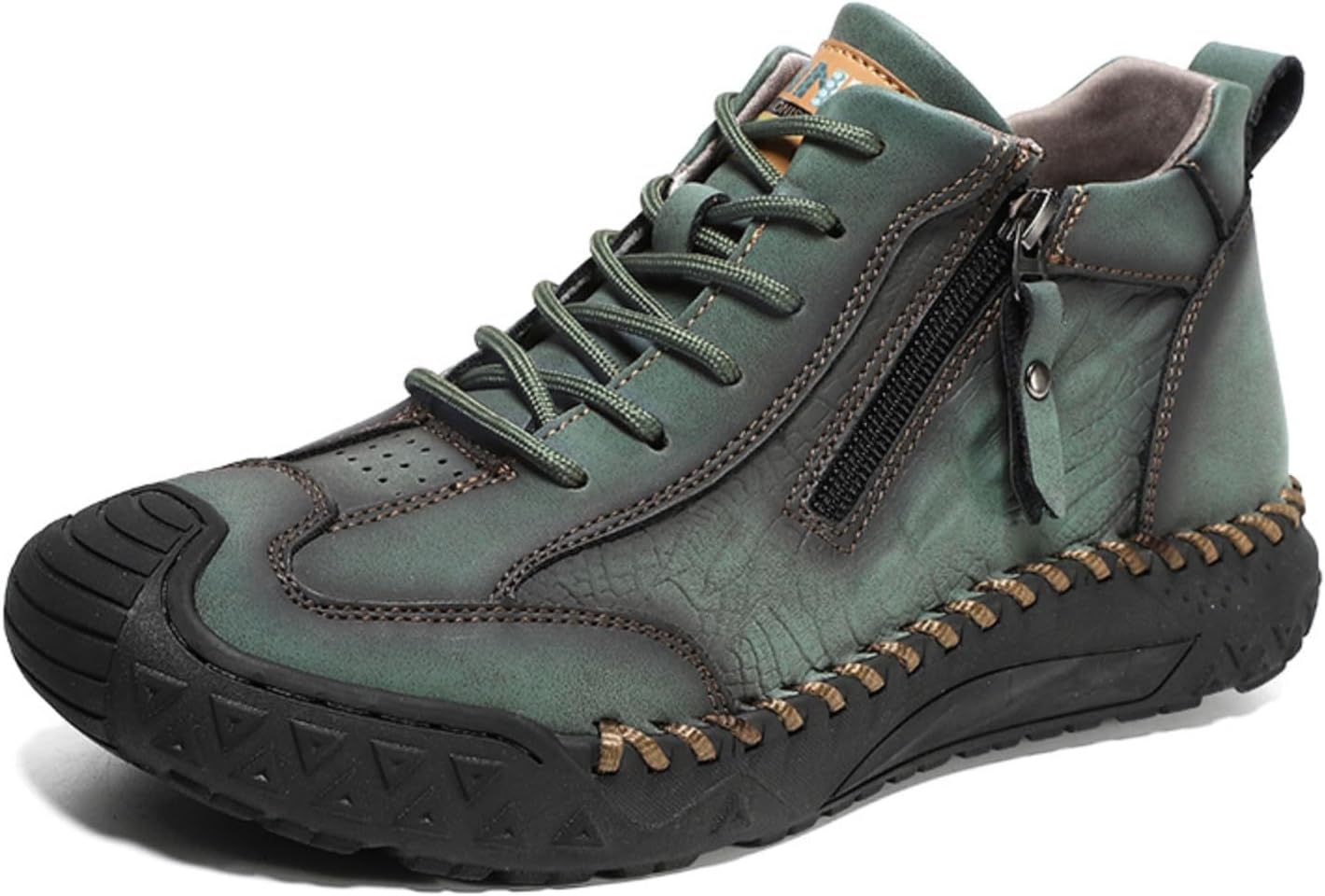 Мужские походные ботинки с боковой молнией, водоотталкивающий верх из ПУ и резиновая подошва, всесезонные кроссовки для треккинга Azttoztto, зеленый
Мужские походные ботинки с боковой молнией, водоотталкивающий верх из ПУ и резиновая подошва, всесезонные кроссовки для треккинга Azttoztto, зеленый