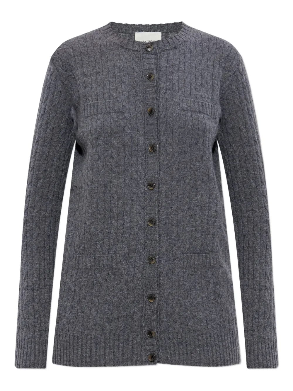 Кашемировый кардиган фактурной вязки Lisa Yang, серый
Кашемировый кардиган фактурной вязки Lisa Yang, серый
