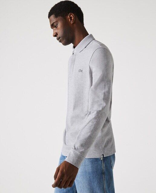 Обычная мужская рубашка-поло с длинными рукавами Lacoste, светло-серый
Обычная мужская рубашка-поло с длинными рукавами Lacoste, светло-серый