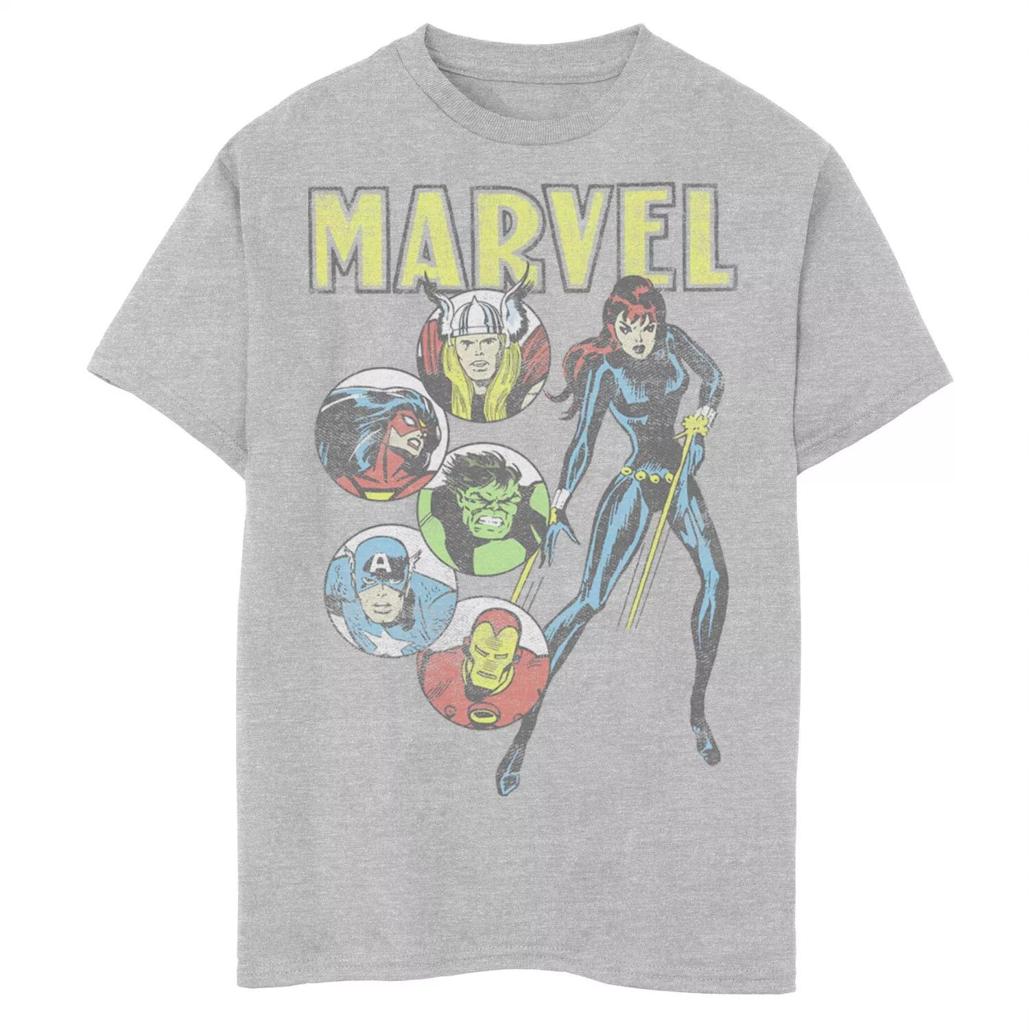 Футболка с рисунком «Мстители» в стиле ретро для мальчиков 8–20 лет. Футболка с рисунком. Marvel
Футболка с рисунком «Мстители» в стиле ретро для мальчиков 8–20 лет. Футболка с рисунком. Marvel