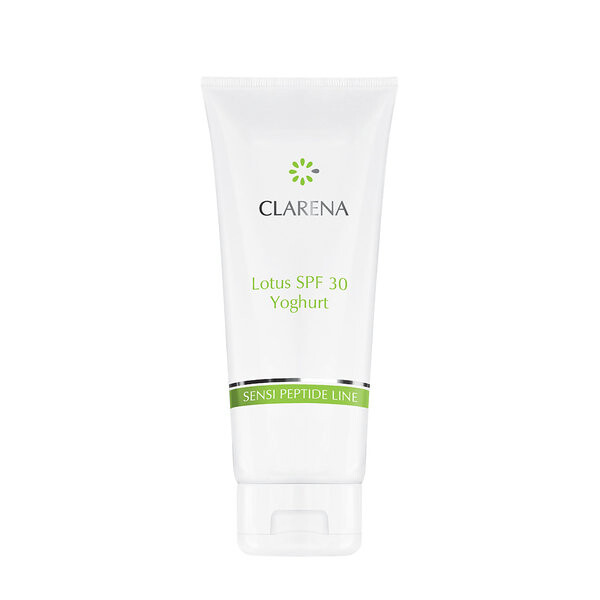 Clarena Lotus SPF30 Йогуртовый солнцезащитный крем 100 мл
Clarena Lotus SPF30 Йогуртовый солнцезащитный крем 100 мл