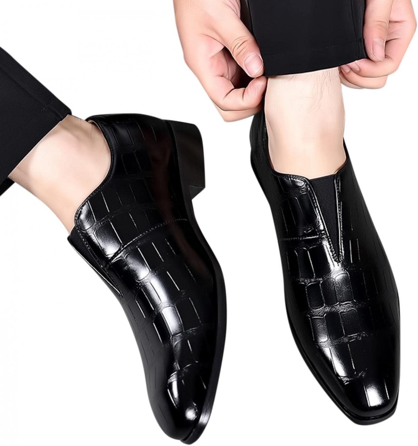 Мужские классические туфли Hbeylia Оксфорды, модные кожаные слипоны, низкие, с заостренным носком, формальные деловые туфли Оксфорды, туфли под смокинг с крыльями, современные дерби для мужчин, для работы в офисе и на свадьбу, черный
Мужские классические туфли Hbeylia Оксфорды, модные кожаные слипоны, низкие, с заостренным носком, формальные деловые туфли Оксфорды, туфли под смокинг с крыльями, современные дерби для мужчин, для работы в офисе и на свадьбу, черный