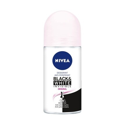 NIVEA Black & White Invisible Original шариковый антиперспирант 50 мл
NIVEA Black & White Invisible Original шариковый антиперспирант 50 мл