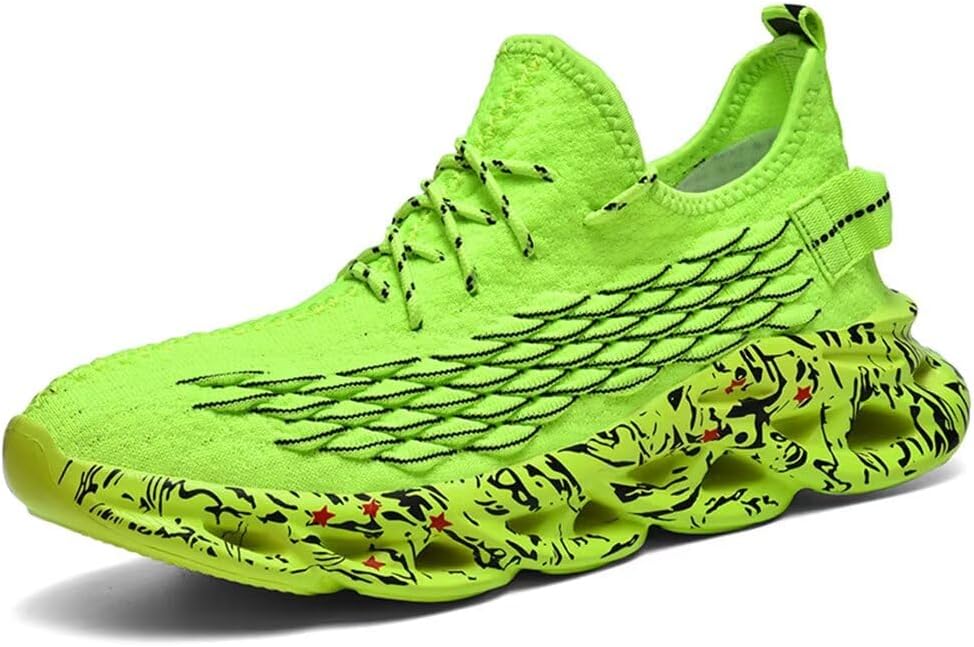 Кроссовки Jakcuz больших размеров с сеткой под рыбью чешую для мужчин, для бега, спорта и повседневной носки, зеленый
Кроссовки Jakcuz больших размеров с сеткой под рыбью чешую для мужчин, для бега, спорта и повседневной носки, зеленый