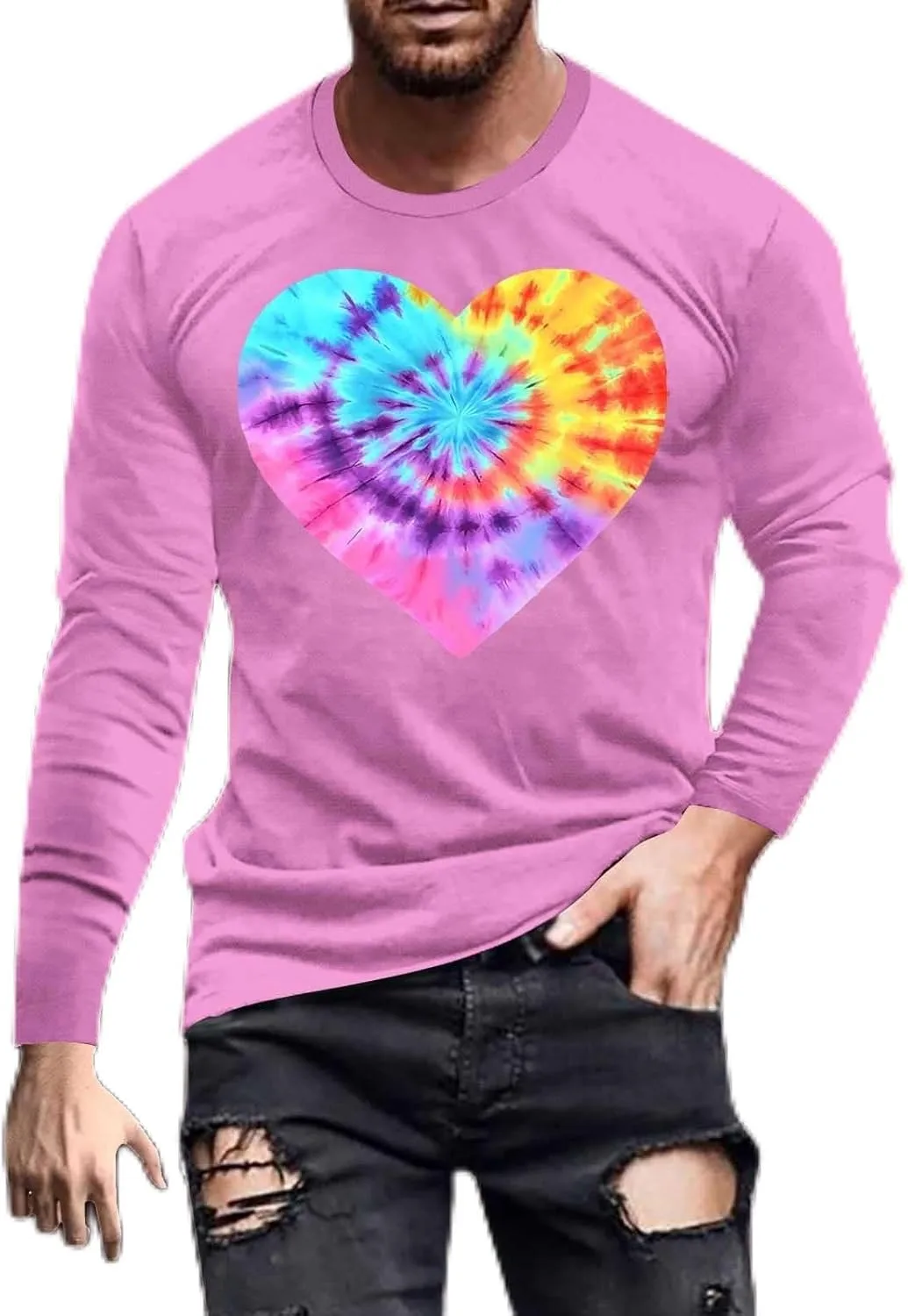 Мужская футболка с принтом в виде сердца на День святого Валентина
Мужская футболка с принтом в виде сердца на День святого Валентина