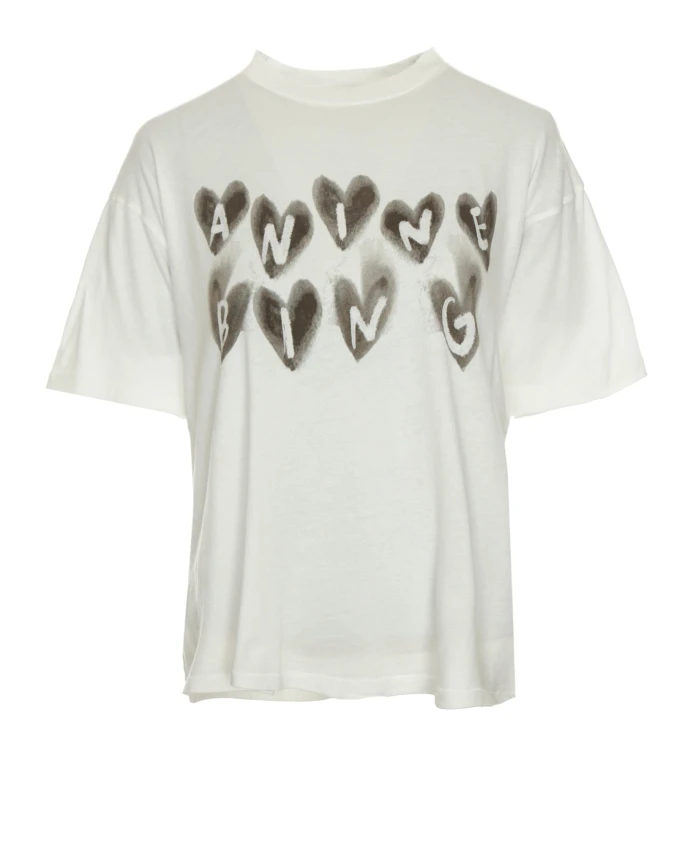 Футболка с принтом «сердечки» свободного кроя Anine Bing, белый
Футболка с принтом «сердечки» свободного кроя Anine Bing, белый
