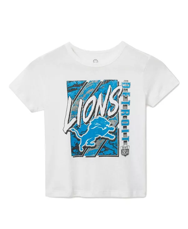 Футболка унисекс с символикой команды «Детройт Лайонс» НФЛ - для малышей и взрослых. Junk Food Clothing, белый
Футболка унисекс с символикой команды «Детройт Лайонс» НФЛ - для малышей и взрослых. Junk Food Clothing, белый