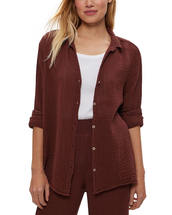 Расклешенная блуза с пуговицами Michael Stars, коричневый
Расклешенная блуза с пуговицами Michael Stars, коричневый