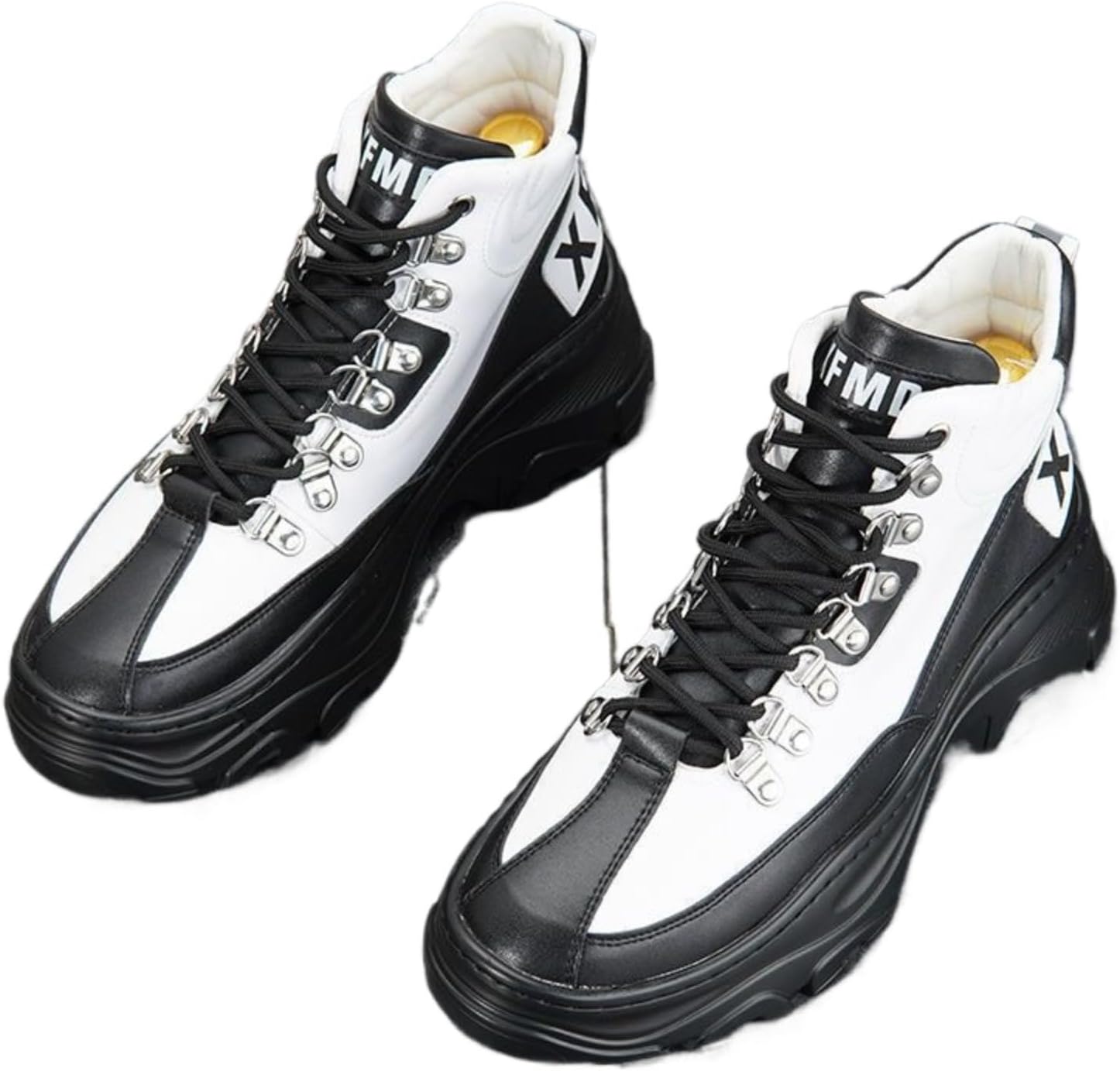 Мужские белые высокие кеды на платформе, увеличивающие рост, модные спортивные туфли на шнуровке с толстой амортизирующей подошвой для повседневной носки и уличного стиля Azttoztto
Мужские белые высокие кеды на платформе, увеличивающие рост, модные спортивные туфли на шнуровке с толстой амортизирующей подошвой для повседневной носки и уличного стиля Azttoztto