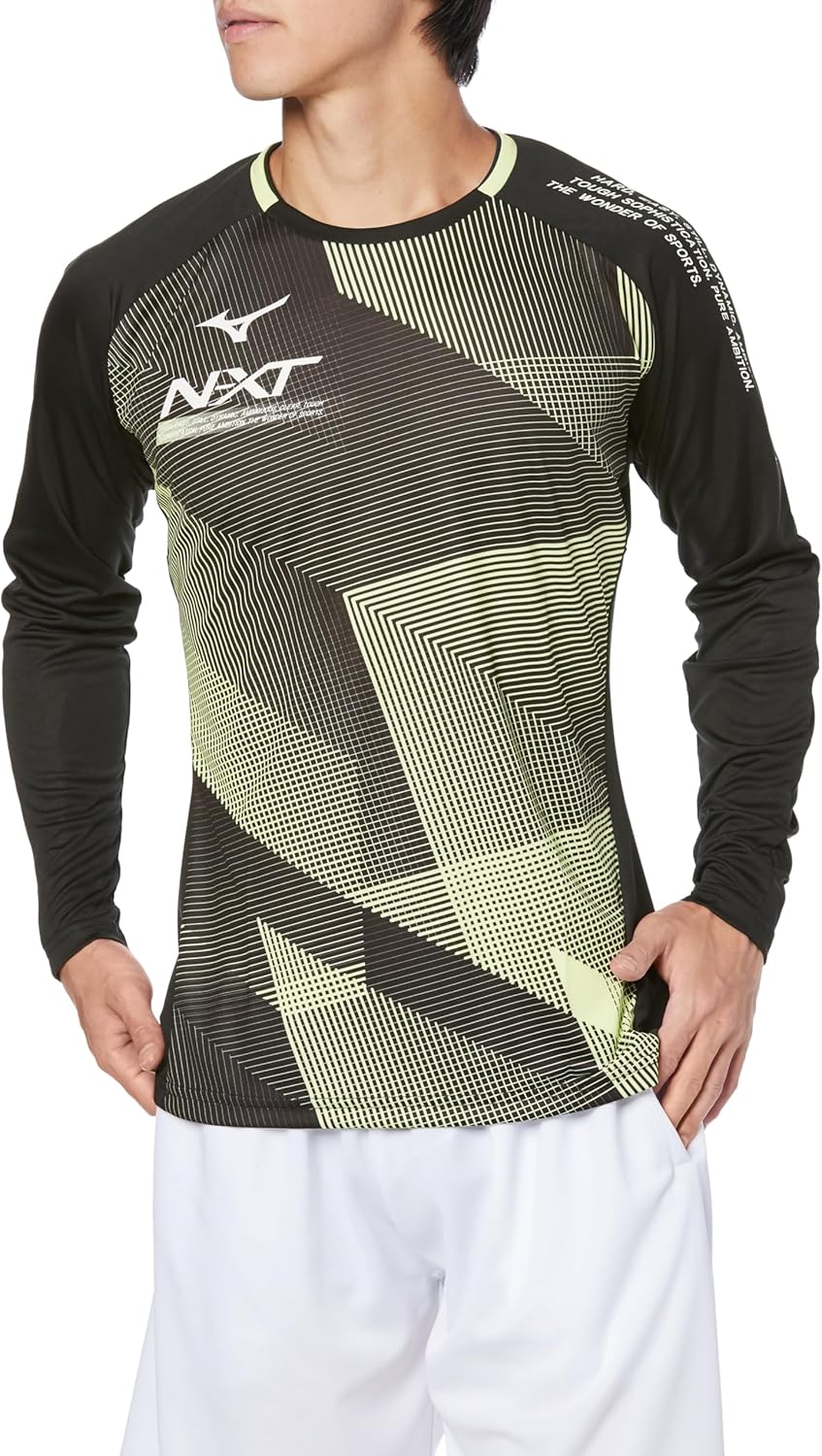 Волейбольная форма Mizuno V2MAA510, тренировочная толстовка N-XT, с длинным рукавом, стандартный крой, черный/зеленый
Волейбольная форма Mizuno V2MAA510, тренировочная толстовка N-XT, с длинным рукавом, стандартный крой, черный/зеленый