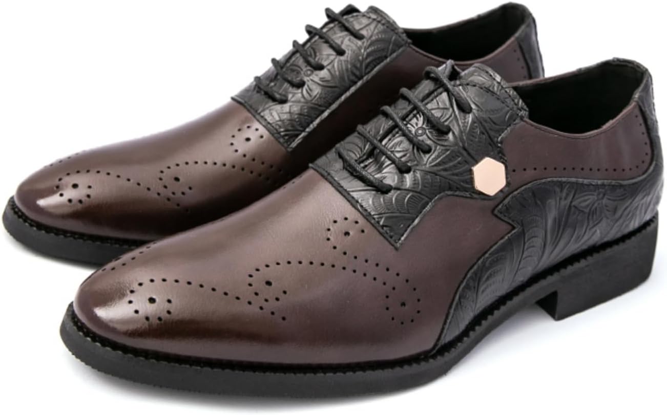 Мужские кожаные туфли с тиснением, классические оксфорды на шнуровке для формальных и деловых мероприятий, удобная обувь для офиса Khwfjas, коричневый
Мужские кожаные туфли с тиснением, классические оксфорды на шнуровке для формальных и деловых мероприятий, удобная обувь для офиса Khwfjas, коричневый