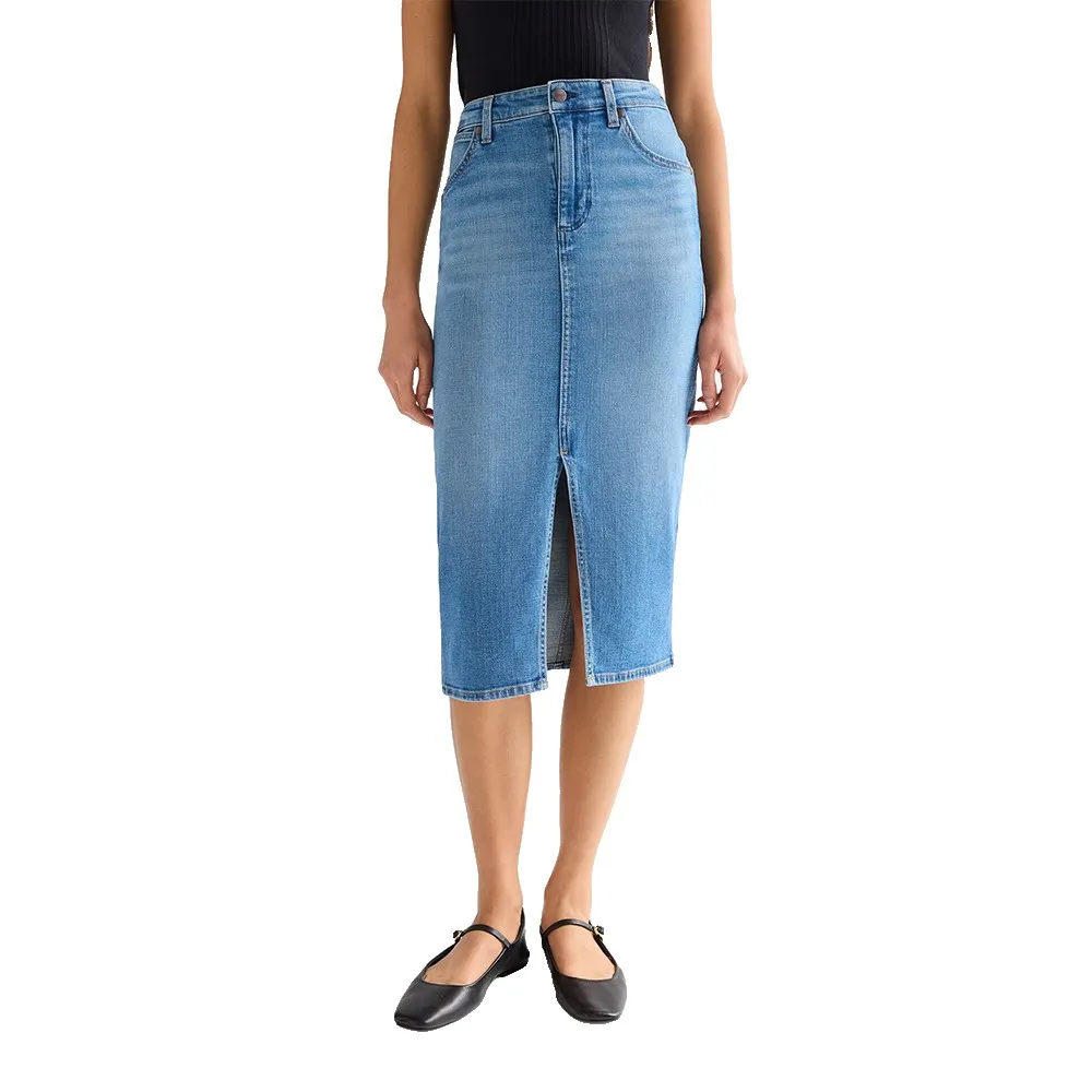 Джинсовая юбка-карандаш Wrangler облегающего кроя, синий
Джинсовая юбка-карандаш Wrangler облегающего кроя, синий