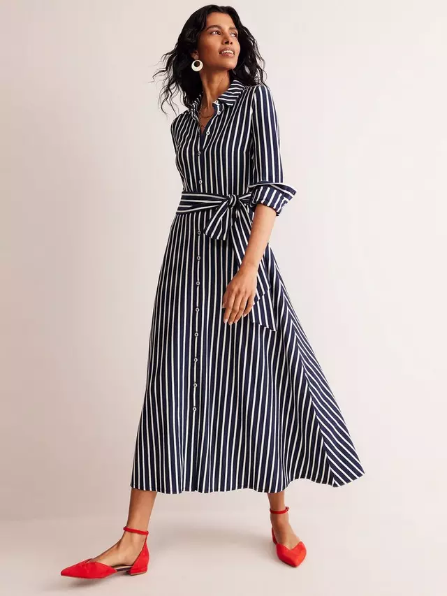 Платье Boden Marcia Stripe Midi, цвет navy/ivory
Платье Boden Marcia Stripe Midi, цвет navy/ivory