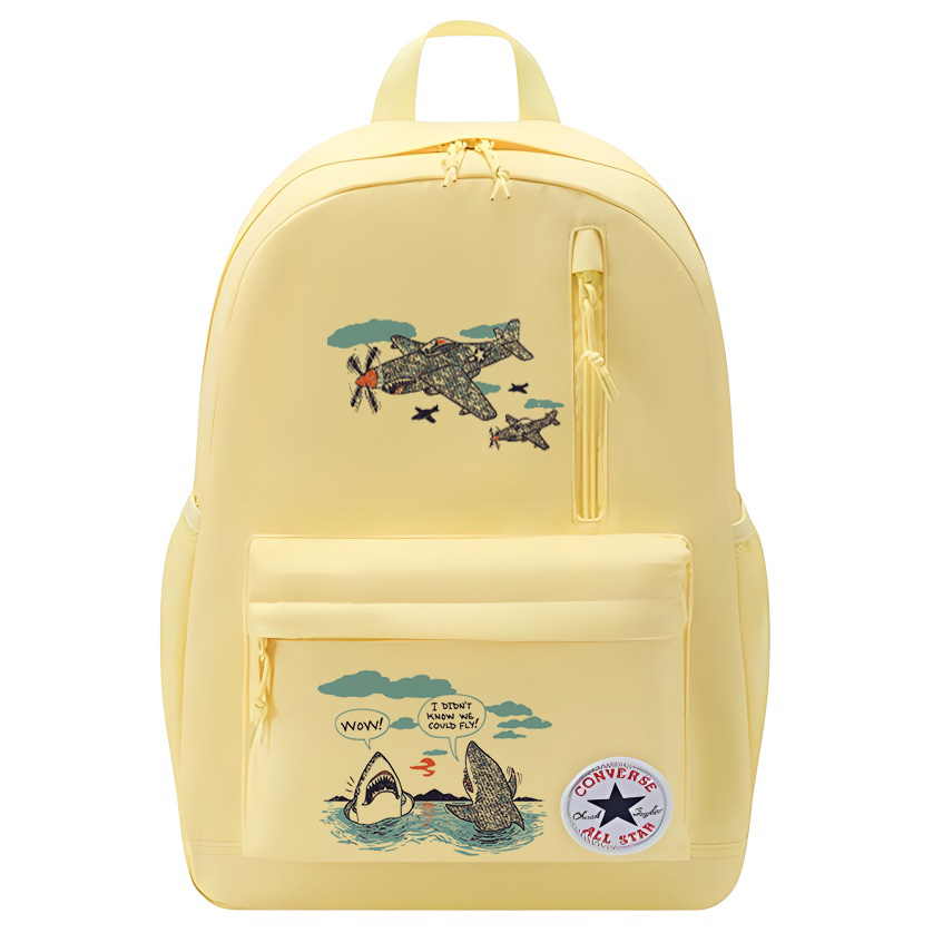 Converse Средний унисекс рюкзак из полиэстера цвета яичного желтка, Plane Shark 
Converse Средний унисекс рюкзак из полиэстера цвета яичного желтка, Plane Shark