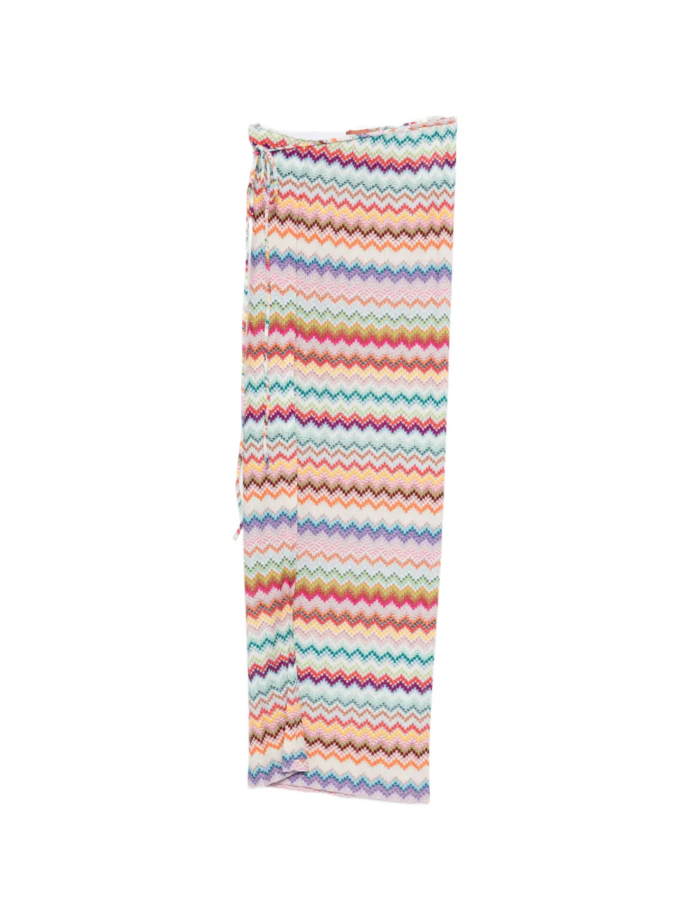 Длинная юбка с зигзагообразным узором и завязкой Missoni, белый
Длинная юбка с зигзагообразным узором и завязкой Missoni, белый
