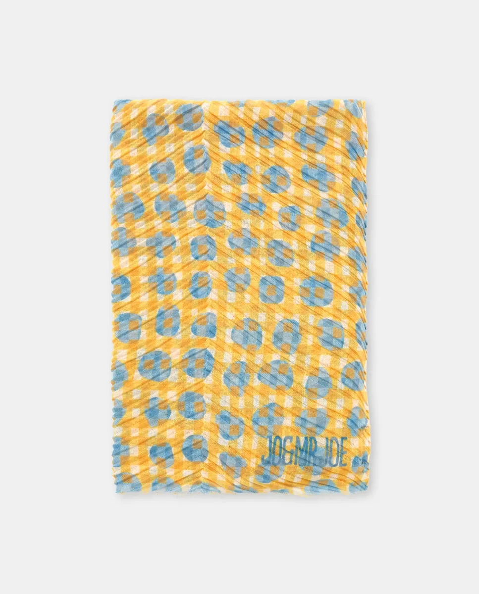 Плиссированный платок с принтом Jo & Mr. Joe, горчичный
Плиссированный платок с принтом Jo & Mr. Joe, горчичный
