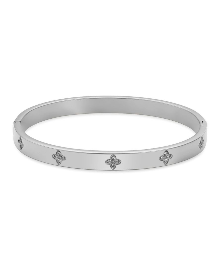 Браслет-манжета с паве в виде клевера, устойчивый к потускнению, посеребренный ADORNIA, Silver
Браслет-манжета с паве в виде клевера, устойчивый к потускнению, посеребренный ADORNIA, Silver