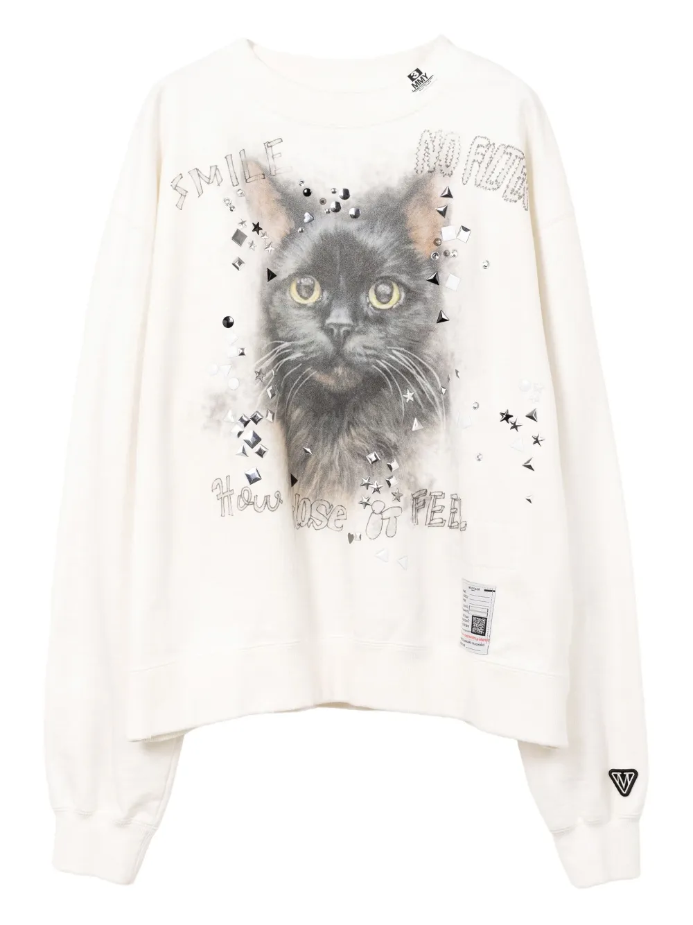 Декорированная толстовка с принтом Maison Mihara Yasuhiro, белый
Декорированная толстовка с принтом Maison Mihara Yasuhiro, белый