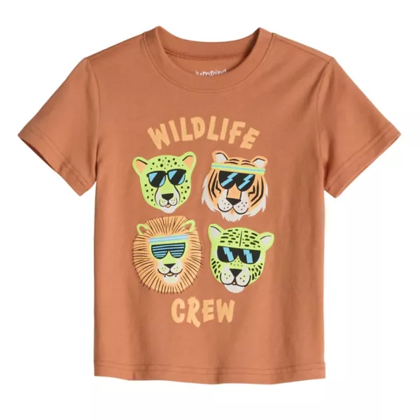 Футболка с динозаврами и графическим принтом для мальчиков и малышей Jumping Beans, цвет tan outdoor crew 
Футболка с динозаврами и графическим принтом для мальчиков и малышей Jumping Beans, цвет tan outdoor crew