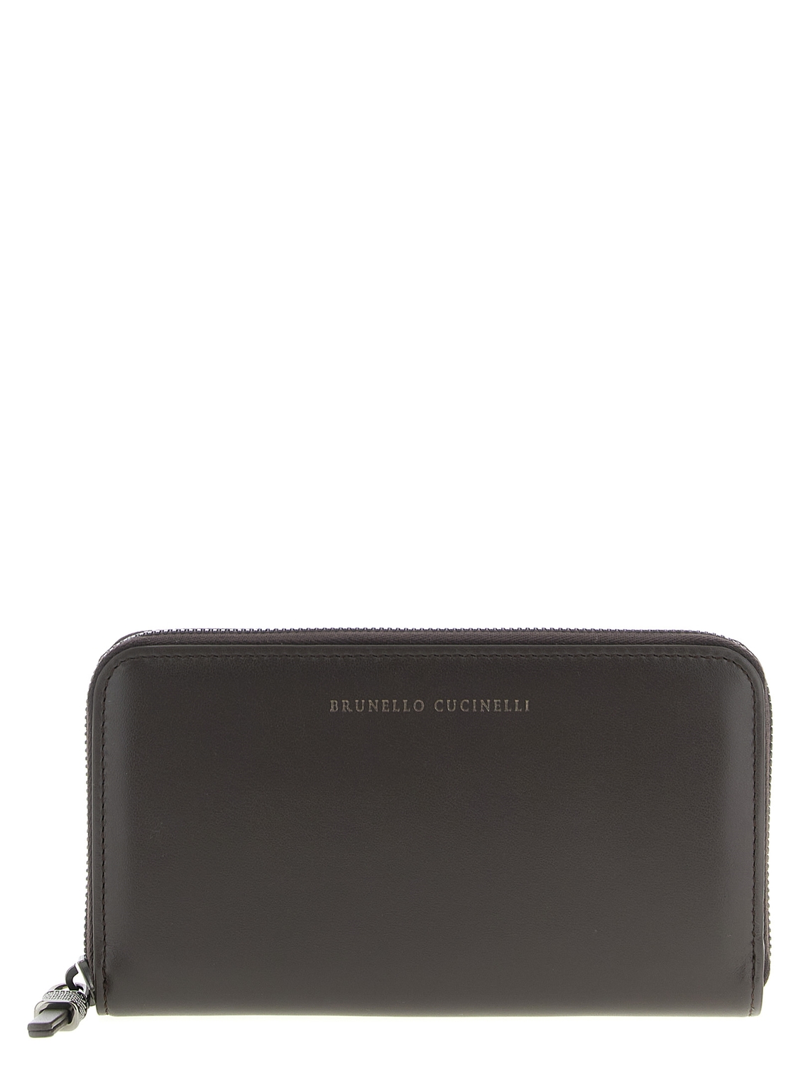 Кошелек с блестящей застежкой-молнией Brunello Cucinelli, коричневый
Кошелек с блестящей застежкой-молнией Brunello Cucinelli, коричневый