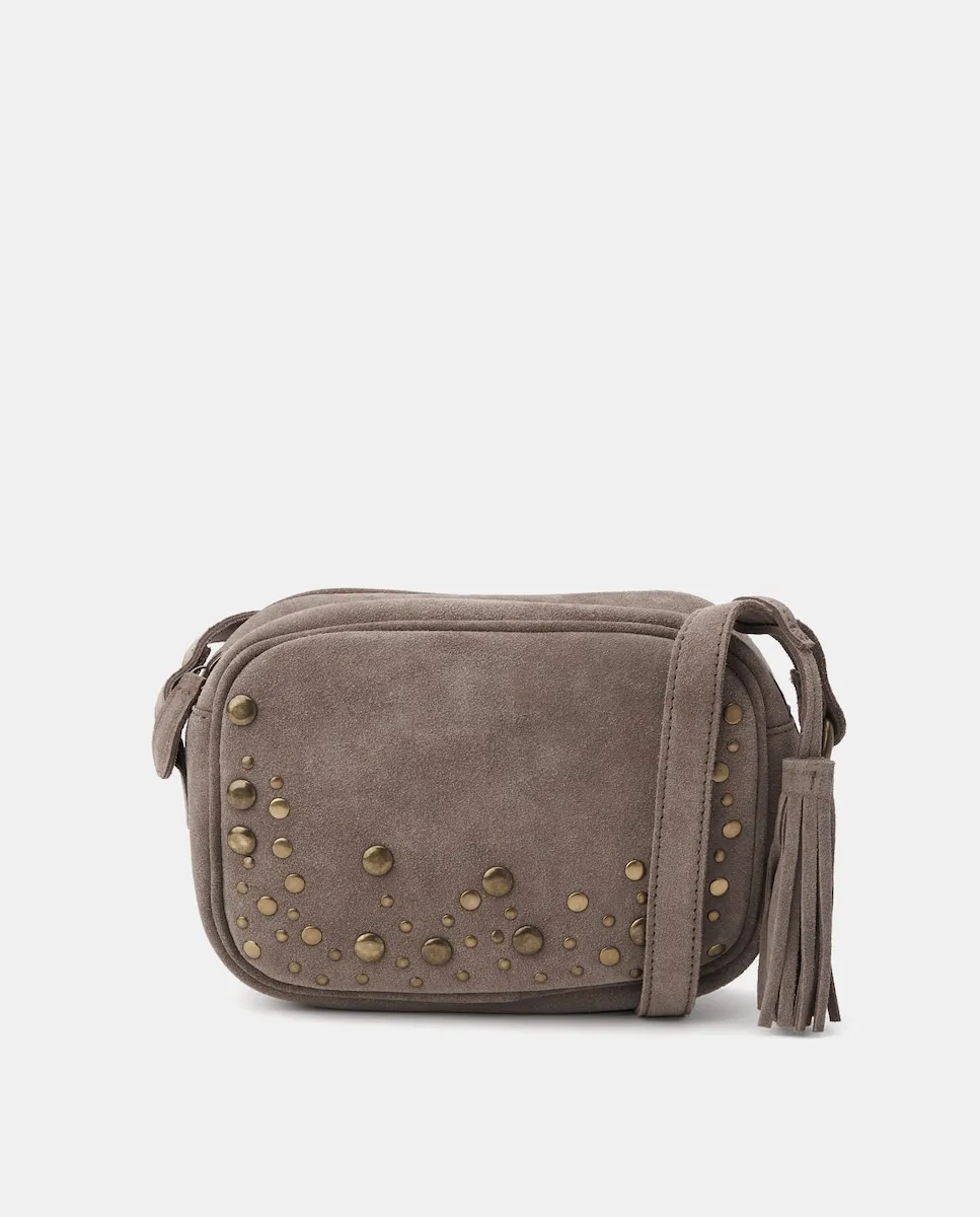 Кожаная сумка-ведро с заклепками Tintoretto, светло-серый
Кожаная сумка-ведро с заклепками Tintoretto, светло-серый