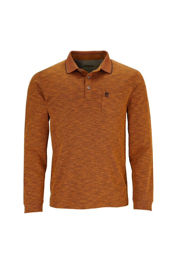 Рубашка поло из мягкого трикотажа с длинными рукавами Hajo, оранжевый
Рубашка поло из мягкого трикотажа с длинными рукавами Hajo, оранжевый