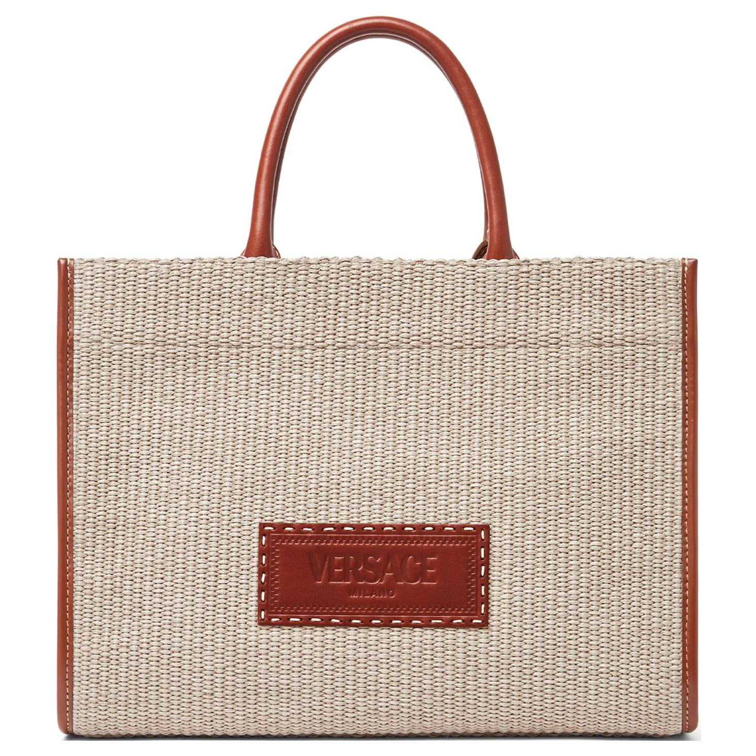 Средняя плетёная сумка-тоут Athena Raffia VERSACE
Средняя плетёная сумка-тоут Athena Raffia VERSACE