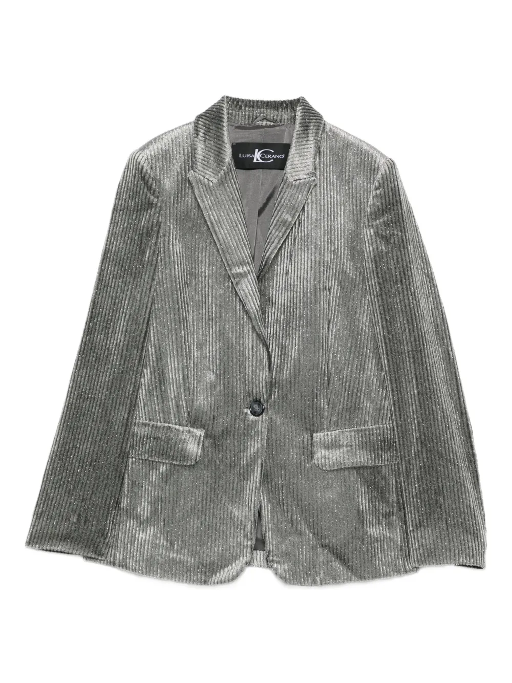 Однобортный вельветовый блейзер Luisa Cerano, серый
Однобортный вельветовый блейзер Luisa Cerano, серый