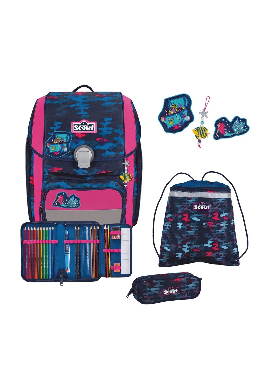 Набор школьных сумок, 4 шт Scout, цвет Magic Sea
Набор школьных сумок, 4 шт Scout, цвет Magic Sea