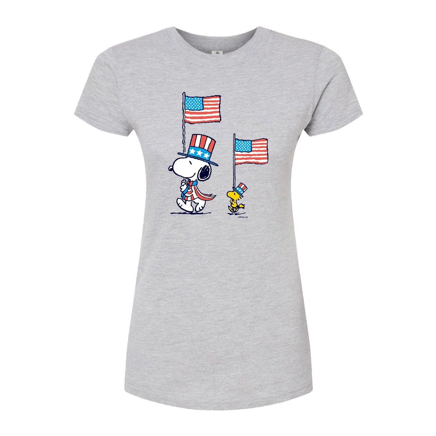 Облегающая футболка Juniors' Peanuts Flag March Licensed Character, серый
Облегающая футболка Juniors' Peanuts Flag March Licensed Character, серый