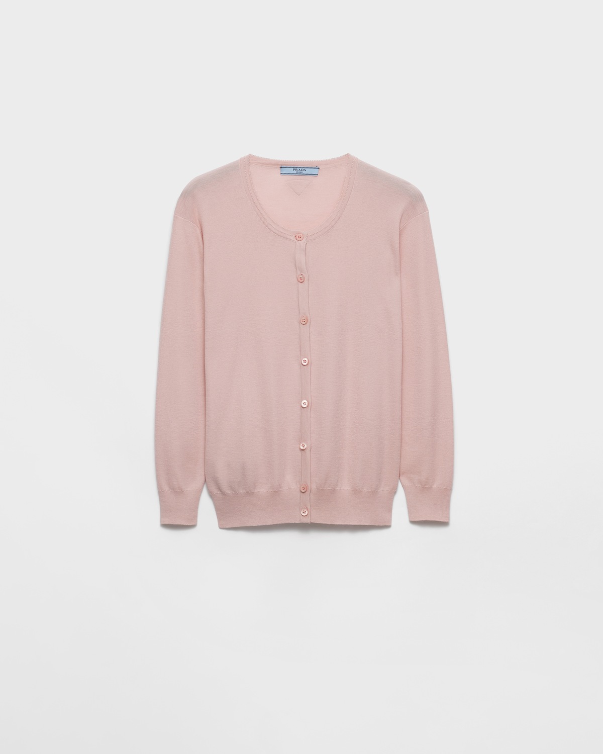 Кардиган из хлопка и шелка вязаный Prada, розовый
Кардиган из хлопка и шелка вязаный Prada, розовый