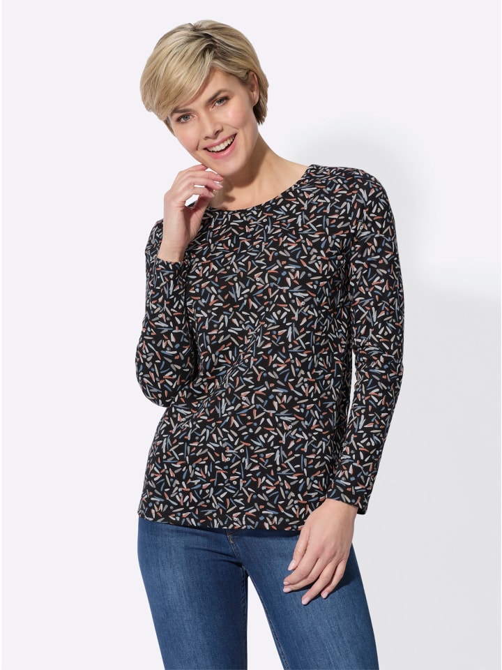 Рубашка с длинными рукавами черного цвета с принтом папайи WITT WEIDEN
Рубашка с длинными рукавами черного цвета с принтом папайи WITT WEIDEN