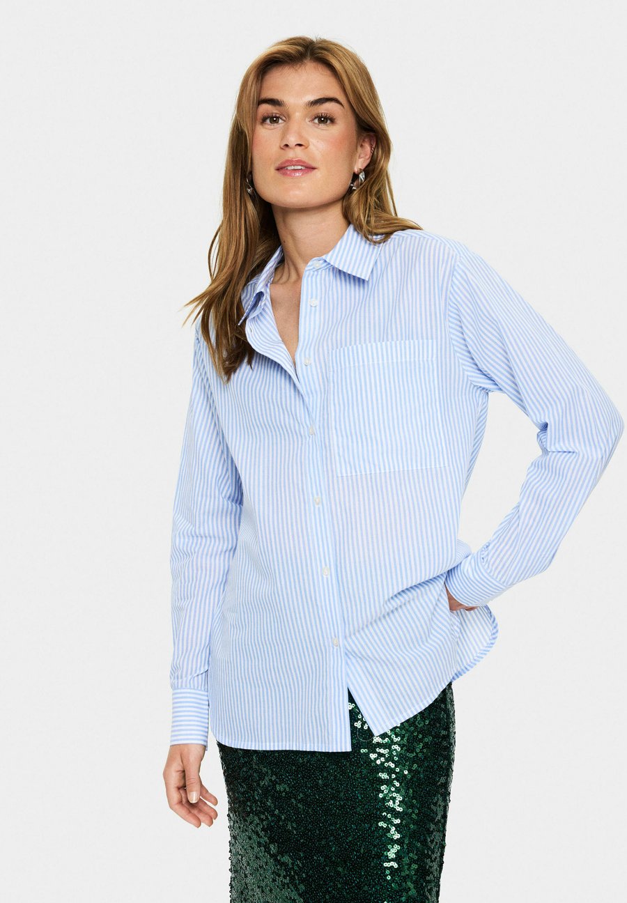 Блуза Saint Tropez Button-down blouse, Chambray Blue/Blue
Блуза Saint Tropez Button-down blouse, Chambray Blue/Blue