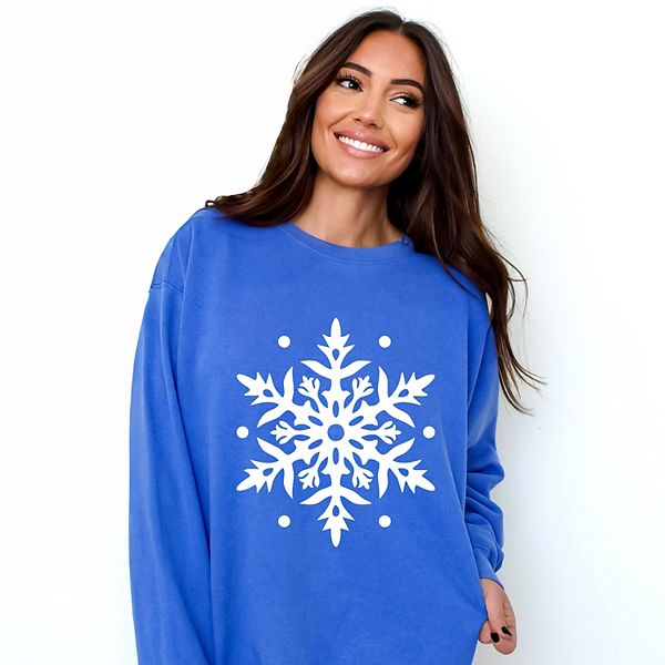 Белый свитшот с принтом снежинки Simply Sage Market, Flo Blue
Белый свитшот с принтом снежинки Simply Sage Market, Flo Blue