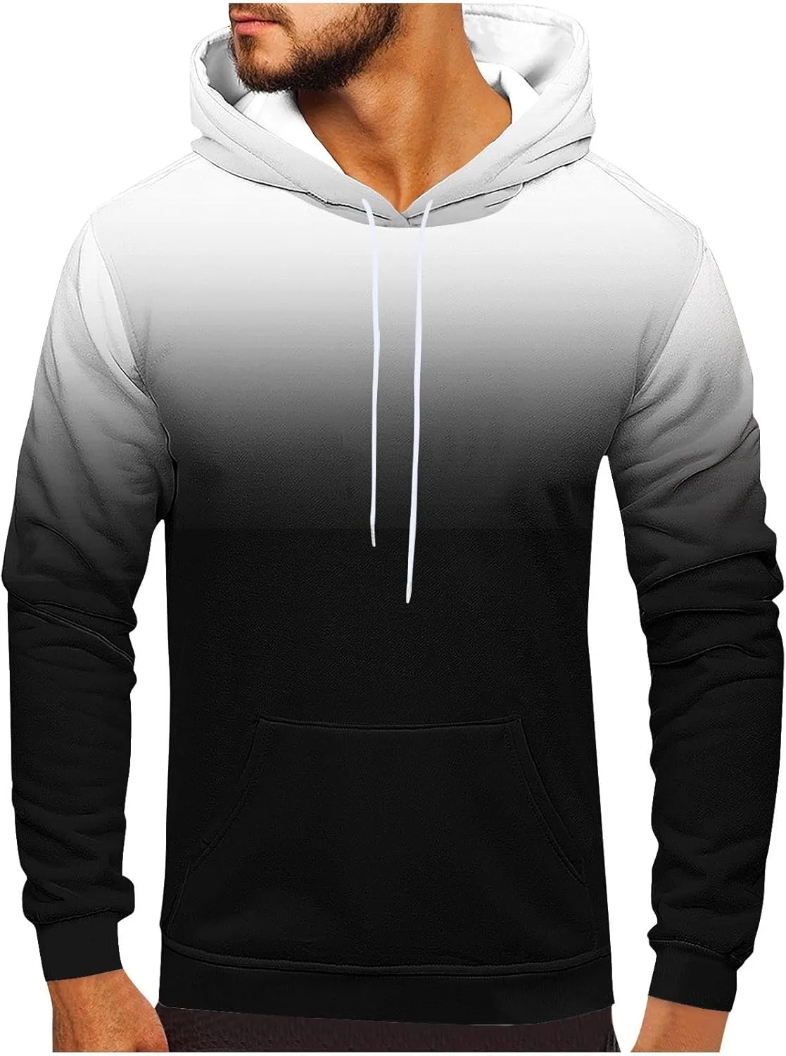 Мужской худи с капюшоном на шнурке, Slim Fit, мягкий градиентный OTSANT
Мужской худи с капюшоном на шнурке, Slim Fit, мягкий градиентный OTSANT