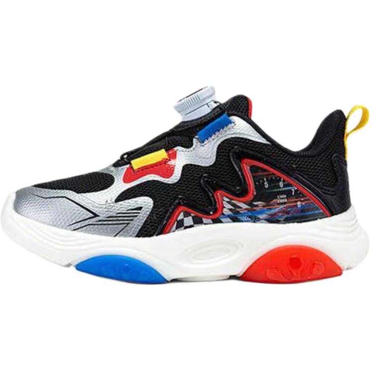 Нескользящие и дышащие низкие детские кроссовки для повседневной носки. Для детей от 3 до 7 лет. XTEP, черный/красный 
Нескользящие и дышащие низкие детские кроссовки для повседневной носки. Для детей от 3 до 7 лет. XTEP, черный/красный