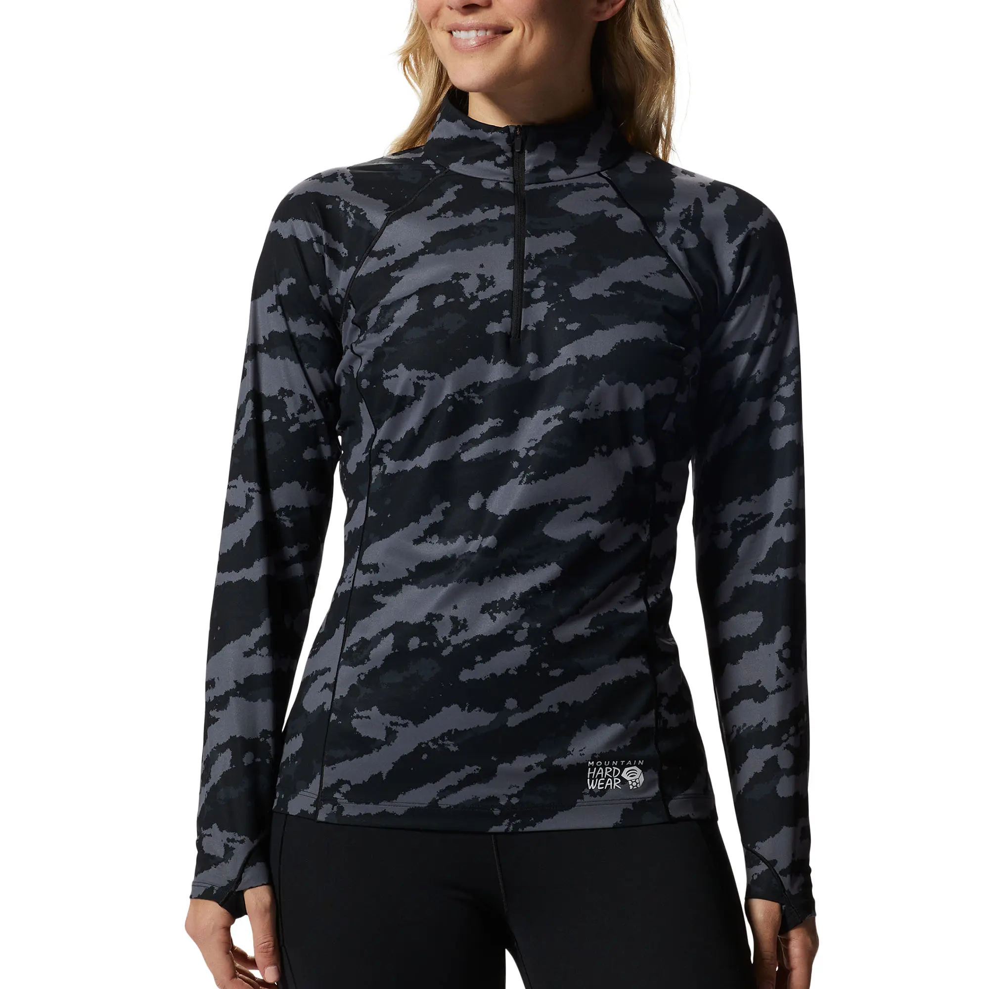 Женская флисовая куртка Mountain Stretch с застежкой-молнией до половины длины Mountain Hardwear, Black Paintstrokes Print
Женская флисовая куртка Mountain Stretch с застежкой-молнией до половины длины Mountain Hardwear, Black Paintstrokes Print