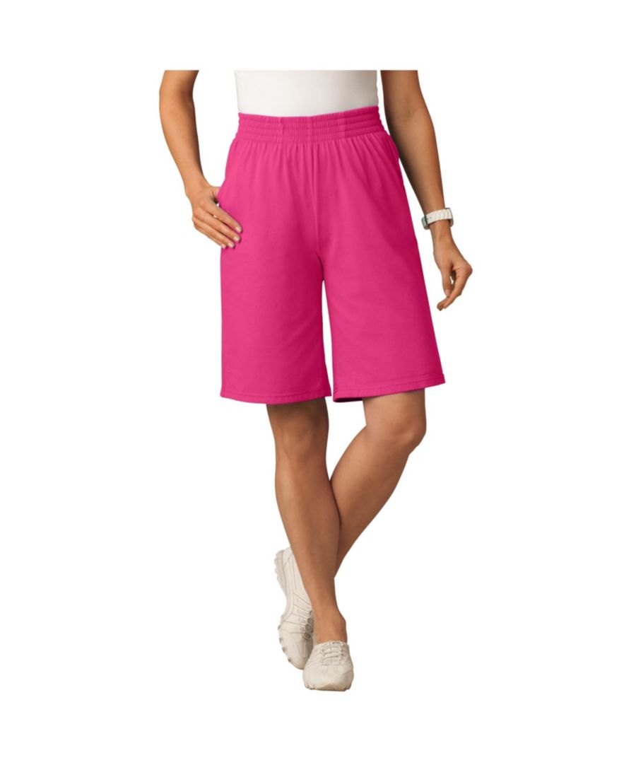 Трикотажные шорты больших размеров с эластичным поясом Woman Within, Raspberry sorbet
Трикотажные шорты больших размеров с эластичным поясом Woman Within, Raspberry sorbet