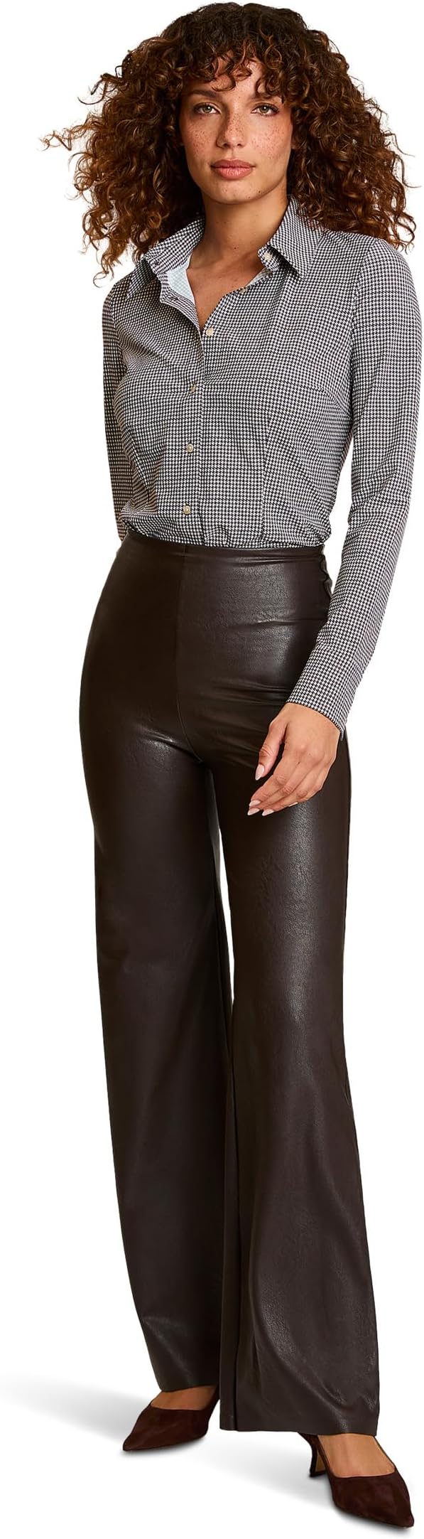 Женские брюки из искусственной кожи широкого кроя Commando, Espresso
Женские брюки из искусственной кожи широкого кроя Commando, Espresso