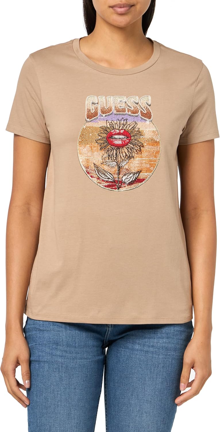 GUESS Женская Футболка с Логотипом Desert Flower Eco Short Sleeve Easy, Wet Sand, Коричневый, GUESS Женская Футболка с Логотипом Desert Flower Eco Short Sleeve Easy, Wet Sand
GUESS Женская Футболка с Логотипом Desert Flower Eco Short Sleeve Easy, Wet Sand, Коричневый, GUESS Женская Футболка с Логотипом Desert Flower Eco Short Sleeve Easy, Wet Sand