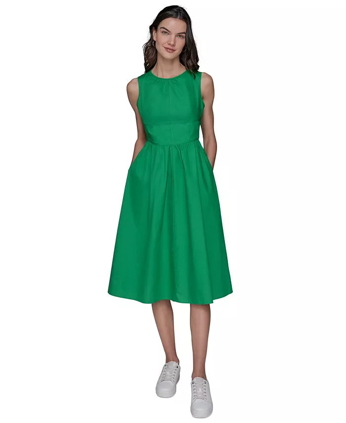 Миниатюрное хлопковое платье-трапеция с бантом на спине KARL LAGERFELD PARIS, зеленый
Миниатюрное хлопковое платье-трапеция с бантом на спине KARL LAGERFELD PARIS, зеленый