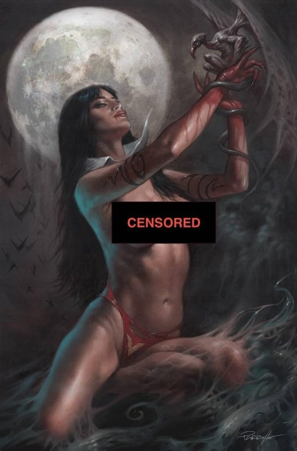 Vampirella #1 Lucio Parrillo Risque Variant Cover with Rated Comics Acrylic Backer (Rated Comics)
Vampirella #1 Lucio Parrillo Risque Variant Cover with Rated Comics Acrylic Backer (Rated Comics)