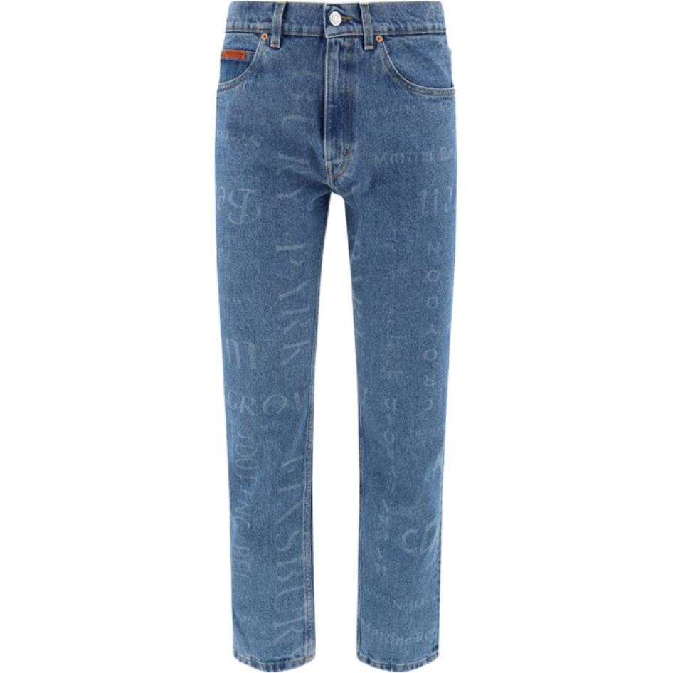 Прямые джинсы с принтом Martine Rose, синий
Прямые джинсы с принтом Martine Rose, синий