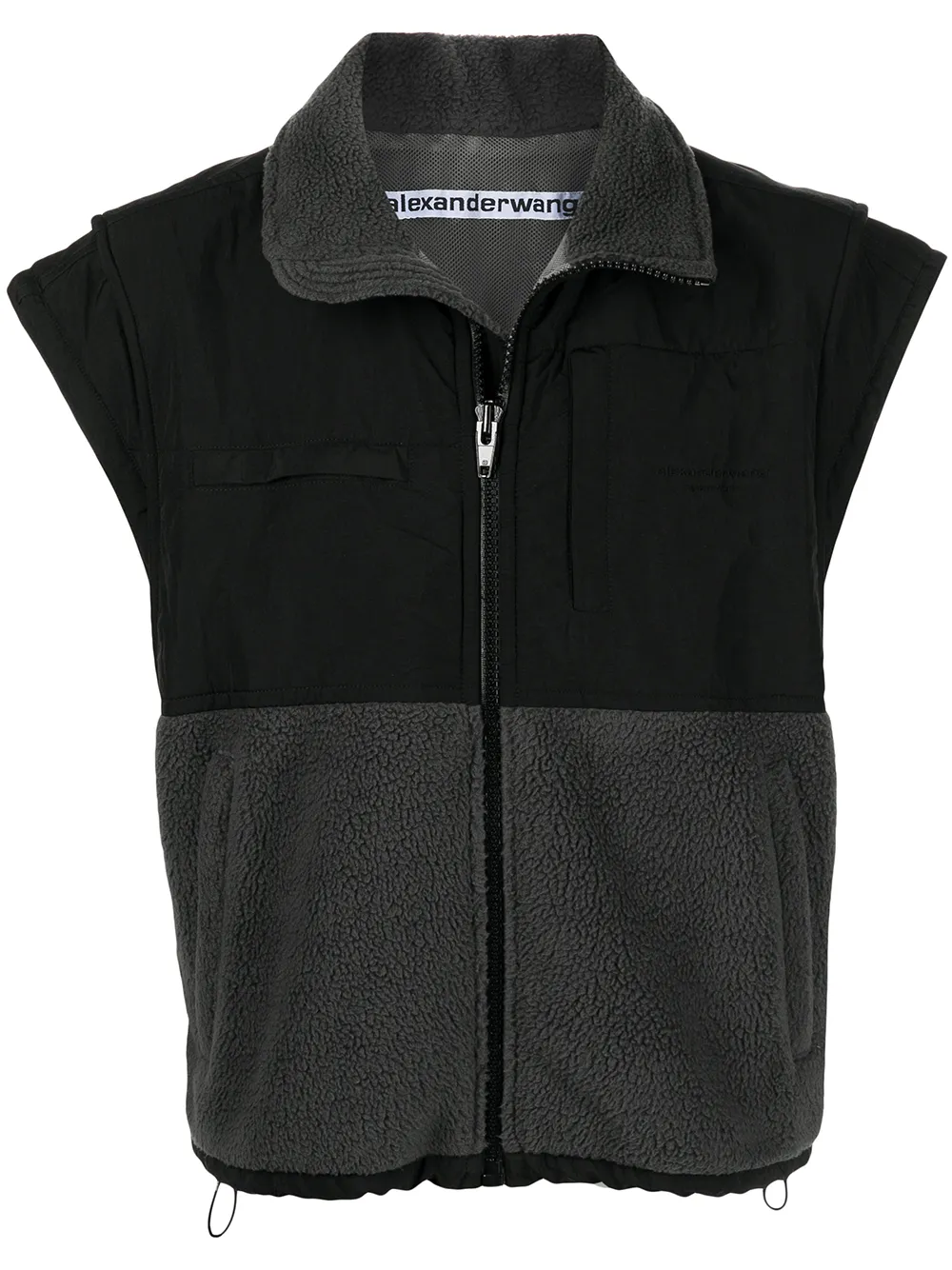 Флисовый жилет со вставками Alexander Wang, черный
Флисовый жилет со вставками Alexander Wang, черный
