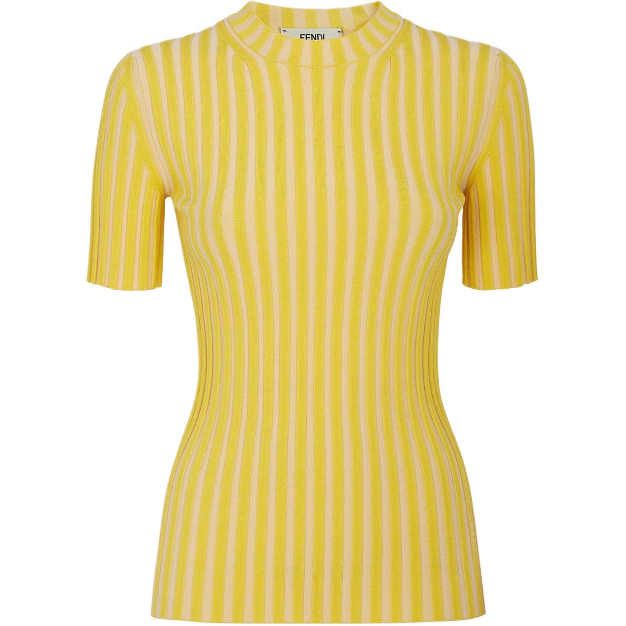 FENDI SS24 Вязаный свитер женский желтый
FENDI SS24 Вязаный свитер женский желтый