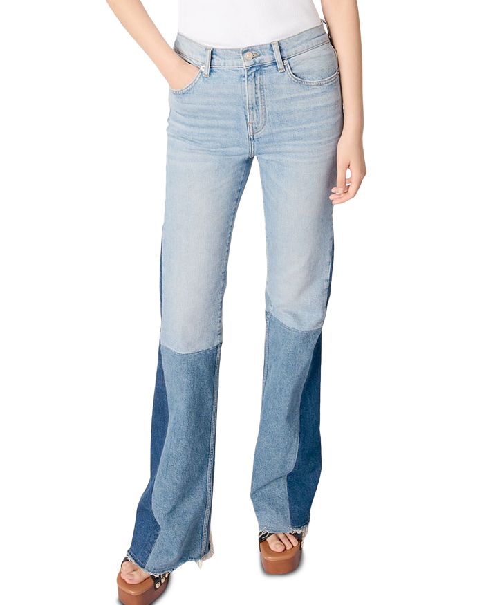 Джинсы в стиле пэчворк трехцветного цвета синего цвета Maje, синий
Джинсы в стиле пэчворк трехцветного цвета синего цвета Maje, синий