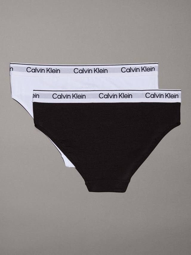 Детские современные хлопковые бикини трусики Calvin Klein, Pack of 2, White/Black
Детские современные хлопковые бикини трусики Calvin Klein, Pack of 2, White/Black