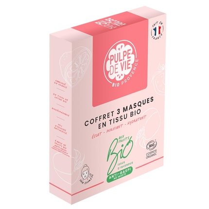 Набор из 3 органических масок для лица - «Антиотходы» Pulpe De Vie
Набор из 3 органических масок для лица - «Антиотходы» Pulpe De Vie